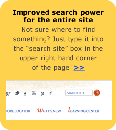 Improved search for the entire site