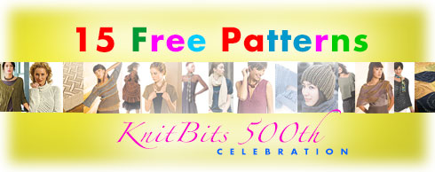 15 Free Patterns - KnitBits 500th Celebration