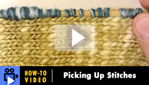 How-to Video: Picking Up Stitches