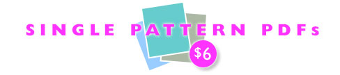 Single Pattern PDFs - $6.00