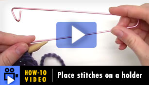 Hoe-to-Video: Place stitches on a holder
