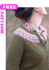 Ellen Cardigan, free pattern