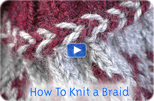 How To Knit a Braid video