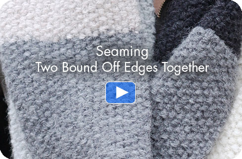 How-to Video - Seaming Two Bound Off Edges Together